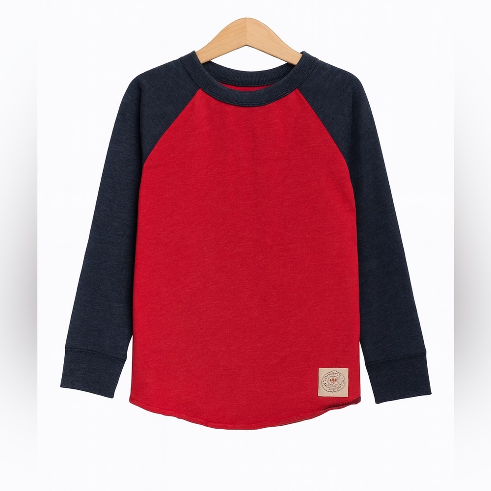 GAP Red and Black Long Sleeve Kids Tee